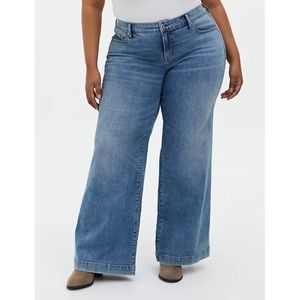 Torrid High Rise Wide Leg Jean, size 22